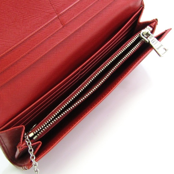 PRADA Saffiano Studded Wallet W/ Card Holder - Picture 5 of 11